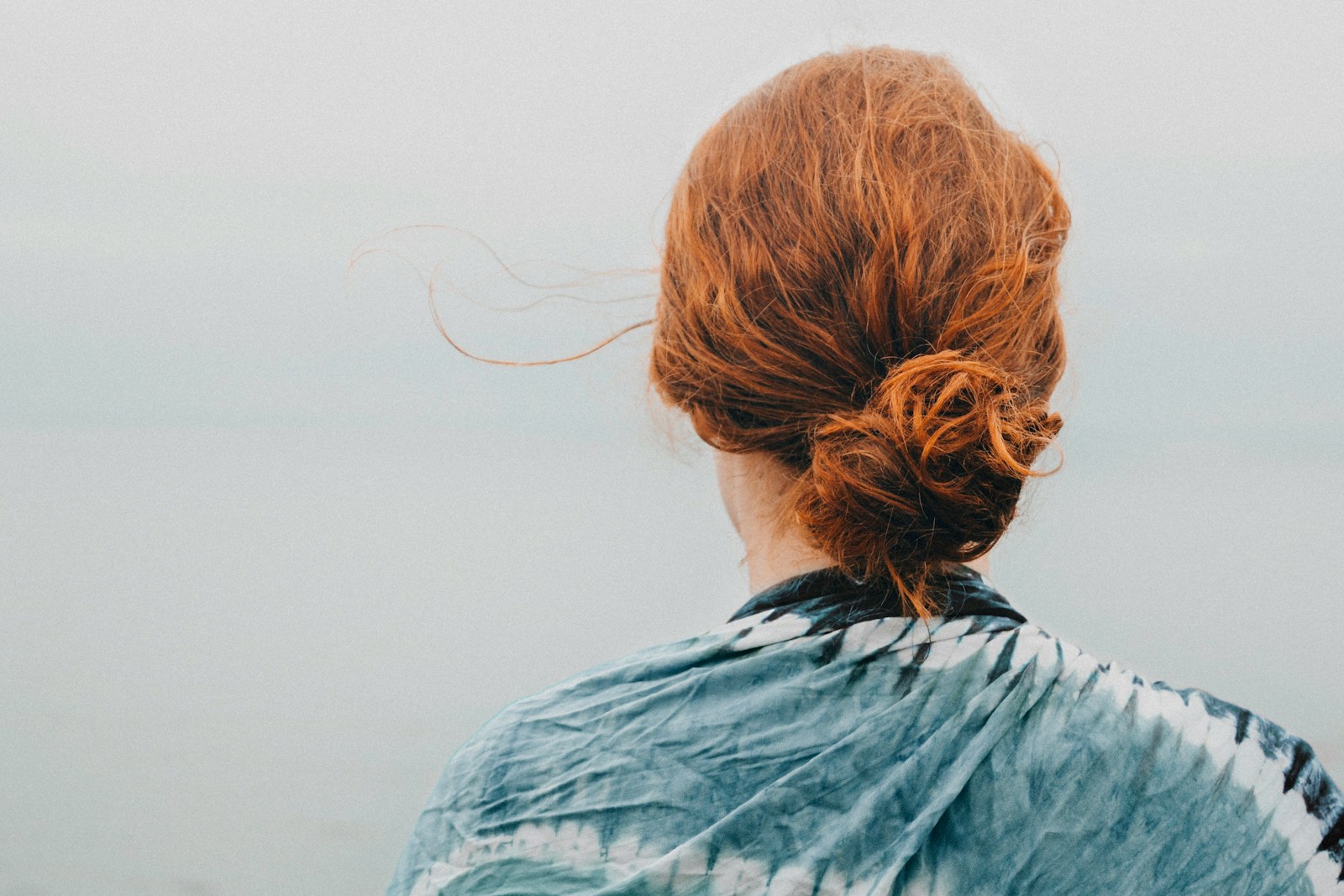 person showing red hair